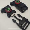 Paracord Ateş Başlatıcı ,Düdük ve Pusula Özellikli Klips Siyah Renk - Görsel 6