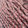 Paracord 550 Paraşüt Bileklik İpi Bordo Renk Siyah Beyaz Şerit - Görsel 2