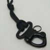 Paracord Bileklik Aksesuar Kelepçe Klips Siyah Renk - Görsel 2