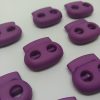 Paracord Bileklik Çift Delikli Stopper Klips Mor Renk - Görsel 2