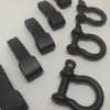 PARACORD BİLEKLİK AKSESUAR AYARLANABİLİR O MODEL MAT SİYAH RENK KLİPS - Görsel 3