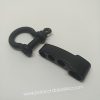 PARACORD BİLEKLİK AKSESUAR AYARLANABİLİR O MODEL MAT SİYAH RENK KLİPS - Görsel 2