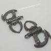 PARACORD BİLEKLİK AKSESUAR ANTİK KELEPÇE KLİPS NİKEL SİYAH RENK - Görsel 4