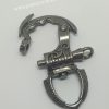 PARACORD BİLEKLİK AKSESUAR ANTİK KELEPÇE KLİPS NİKEL SİYAH RENK - Görsel 3