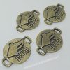 PARACORD BİLEKLİK AKSESUAR KURT BAŞI BRONZ RENK - Görsel 6