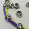 Paracord Bileklik Aksesuar Boncuk Dış Budak Gümüş Reenk - Görsel 2