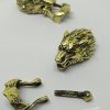 Paracord Bileklik Aksesuar Klips Canavar Kurt Bronz Renk - Görsel 2