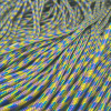 PARACORD BİLEKLİK AKSESUAR İPİ SİYAH AÇIK RAİNBOW RENK  2 mm - Görsel 4