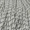 Paracord Bileklik Aksesuar İpi Beyaz Renk Siyah Şerit 2 mm - Görsel 3