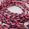 Paracord İp, Paracord Paraşüt Bileklik İp Neon Kırmızı Mavi Beyaz Şerit - Görsel 3