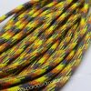 Paracord İp, Paracord Paraşüt Bileklik İpi Gri Turuncu Sarı Şerit - Görsel 2