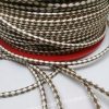 Paracord Bileklik İpi Burgulu Mumlu İpi Beyaz Kahve Renk 4 mm - Görsel 2